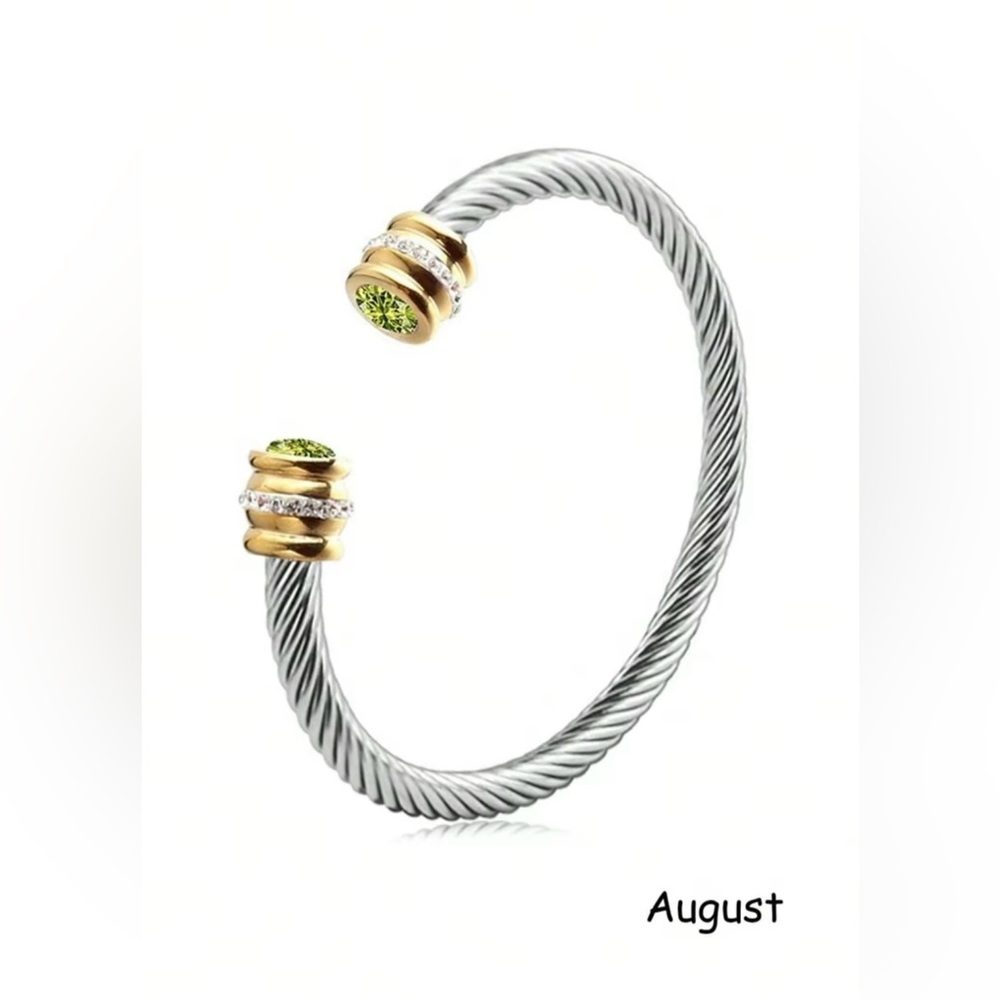 August Silver & Gold Bracelet